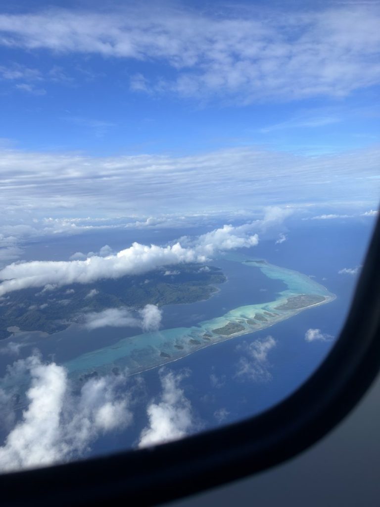 A bird's eye view of Tahiti. Picture by June Ramli.